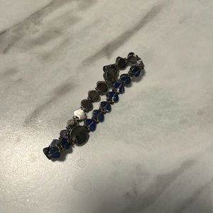 Sterling silver blue bracelet